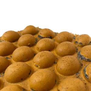 Maanzaad bubble wafel